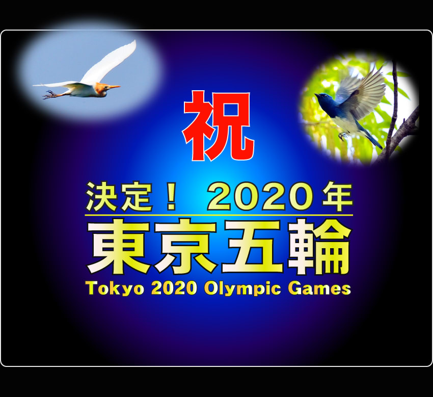 ☆2020年オリンピック大会、東京に決定！　羽ばたけ東京！　　　—2013.9.8—
